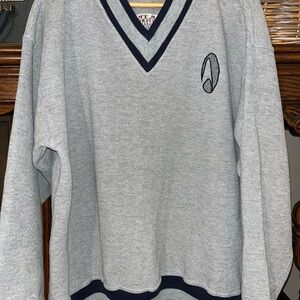 Men's  Star Trek the experience 1st anniversary crew Grey V-Neck Sweater